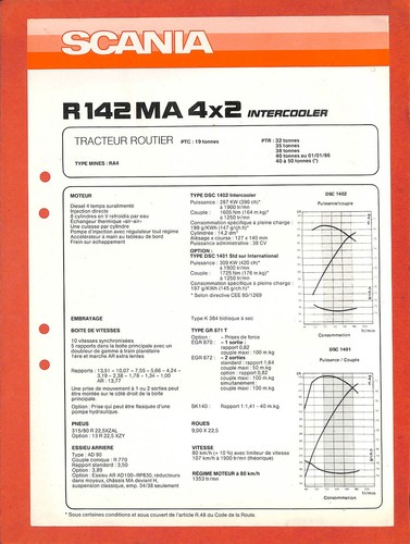1985 scania trucks tractor - scania,