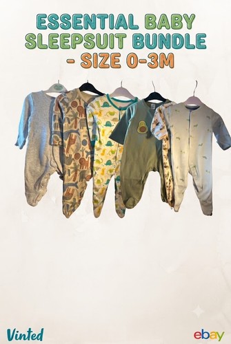 Baby boy sleepsuit bundle - baby,