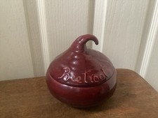 Vintage Ceramic Novelty Beetroot Lidded Pot