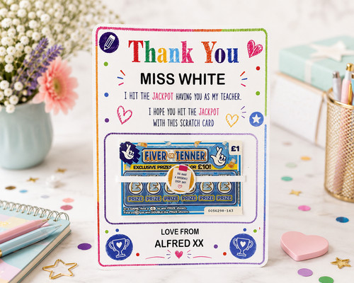 Personalised thank you teacher - personalised,