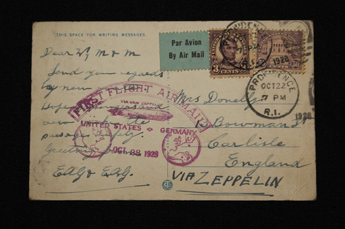 Vintage postcard zeppelin - postcard., (