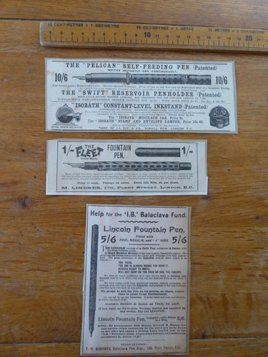 Antique pen advertisements