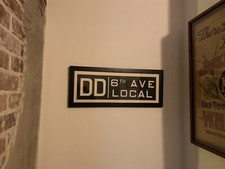 FRAMED MATTED NY NYC SUBWAY