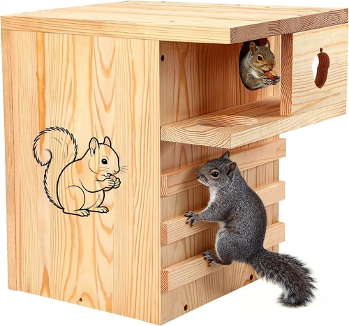 Squirrel house for outside - house,