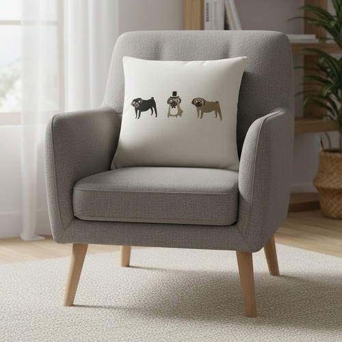 Fenella smith pug - fenella, cushion