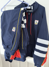 Arsenal FC Adidas 1990 Blue Red Full Tracksuit 2019 Top XL Jacket Large Bottoms