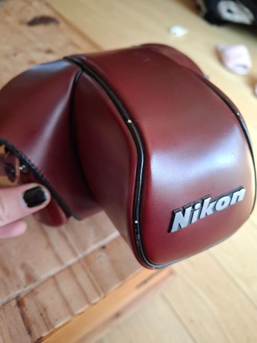 Nikon leather oxblood - nikon, cf-22