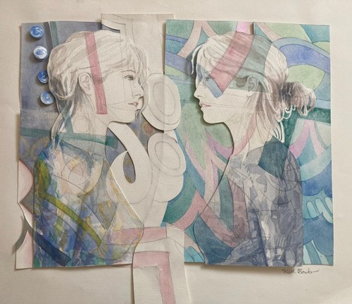 Vintage watercolour painting - watercolour,