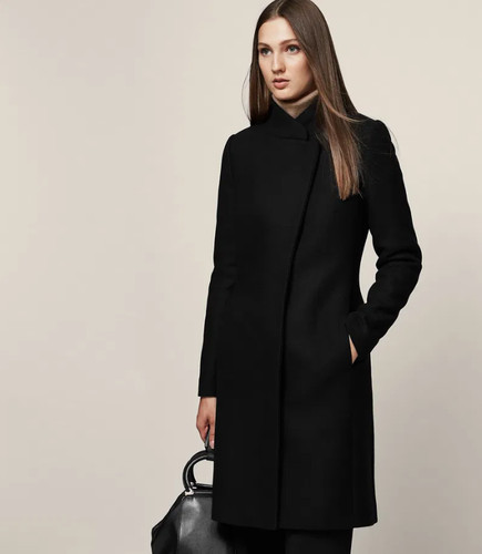 Reiss lanston wool blend black - reiss,