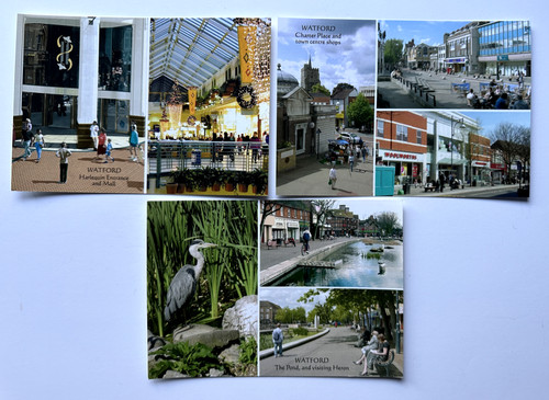 Watford multiview postcards - postcards,