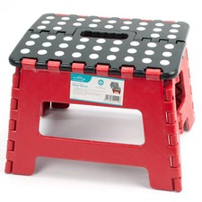 Red folding step stool - step, anti
