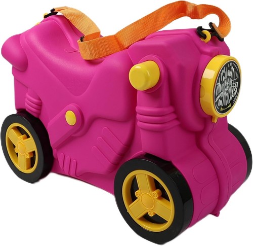 Kids suitcase with wheels ride - kids,