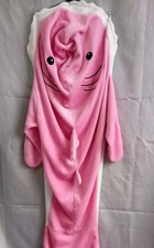 Mummy Shark Baby Shark Hooded Blanket Pink