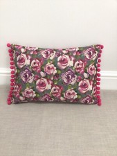 12”x 18”Cushion Cover, made In Voyage Maison ‘ Martha’ Fabric, raspberry,