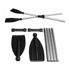 2x Aluminum Alloy Kayak Paddles Oars for Rafting Rowing Canoeing Detachable