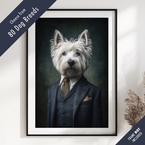 Smartly dressed dog portrait - dog,