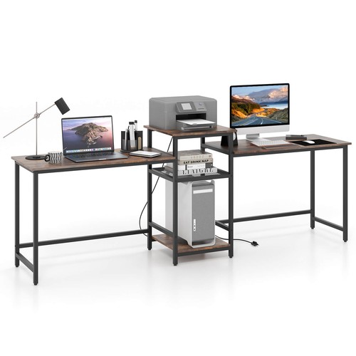 Inch two person desk double - inch,