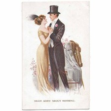 FRED SPURGIN Much Adieu About Nothing Beauty Series Postcard, Postmarked 1913