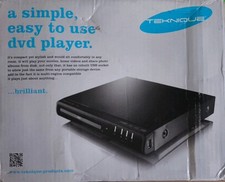 Teknique T180 Black DVD Player NEW Boxed Multi Region MP3 Mpeg Divx
