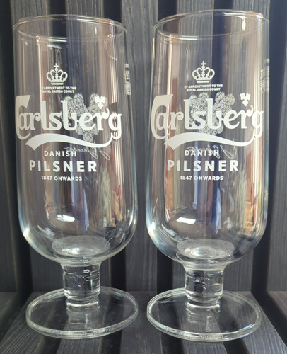 Carlsberg pint glasses - carlsberg,