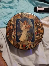 Angel Charity Collectible Metal Trinket Cookie Tin Vintage