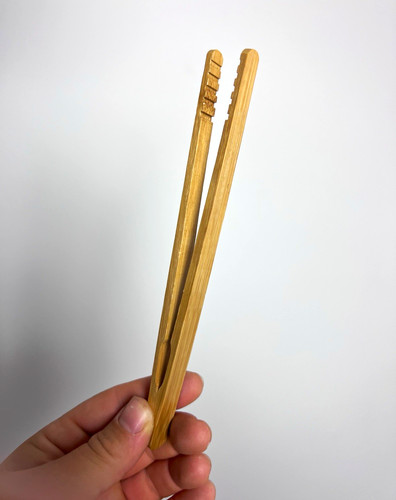 Reusable bamboo tongs - reusable, of