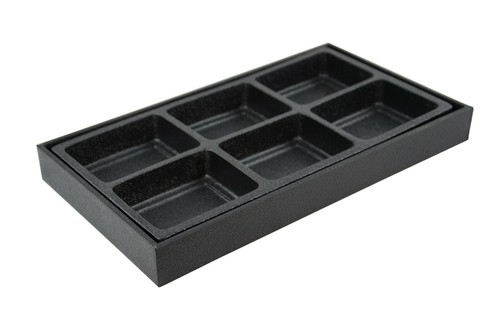 Display tray with plastic - with,