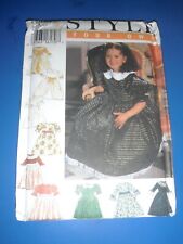 Style 2565 sewing pattern Girls flower girl or formal holiday dress uncut sz 4-9