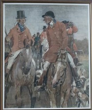 Vintage Fox Hunting Print after G. D. Armour “Mr. Jorrocks” Scene - Sporting