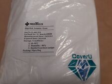 40 x MEDTECS CoverU White Disposable High Risk Isolation Gowns Overalls