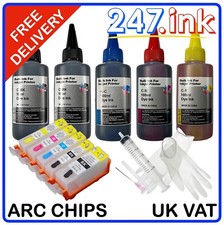 520 & 521 Refill Starter Kit - ARC Cartridges For Canon MX860 MX870 non-oem