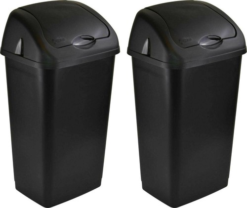 Plastic swing top bin waste - plastic,