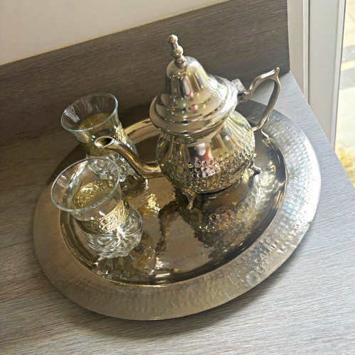 Polished silver metal - metal, teapot