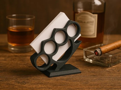 Brass knuckles business - knuckles, card