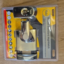 Yale BS3 Emergency Escape 60mm Night Latch Brass 2 Keys P-BS3-BLX-PB-60