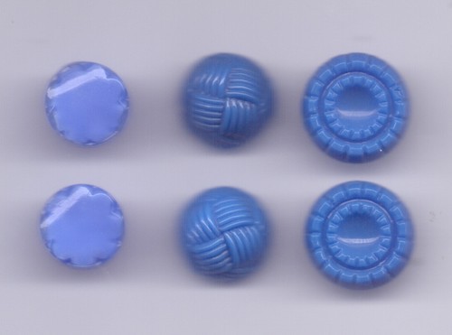 Vintage glass buttons - 6,