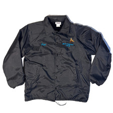 Vtg Hartwell Sports Artic Stagecoach Alaska Tour button front Lined Jacket - L