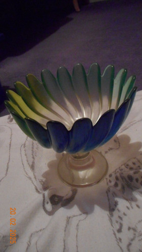 Art glass bowl walther - glass,