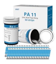 URIT PA-11 Uric Acid Test Strips with Lancets - 50 Strips Home Testing Kit ryl
