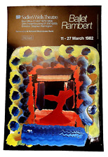 Howard Hodgkin Ballet Rambert Sadler's Wells Theatre poster 1982
