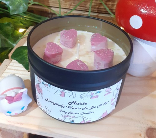 Disney handmade marie candle - disney,