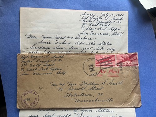 1944 navy sailor 3pg letter - sailor,