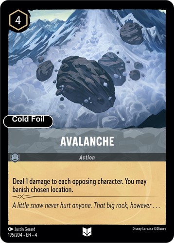Avalanche 195 204 cold - 195/204, foil