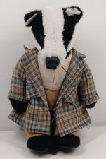 Vintage Little Folk Mr Badger Teddy Wind in the Willows Soft Toy Collectable 19"