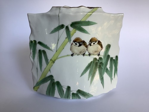 Kutani ware vase nakamura - kutani,