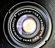 Carl Zeiss Jena Dokumar 35 Mm F/2.8 Red T (Microfilm Lens) - Wide Angle Lens