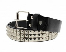 Unisex 3 Row Pyramid Studded