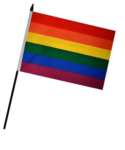 Rainbow pride hand flag - pride,