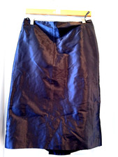 ♡   LINEA RAFFAELLI METALLIC PLUM SKIRT SIZE 14 UK  ♡