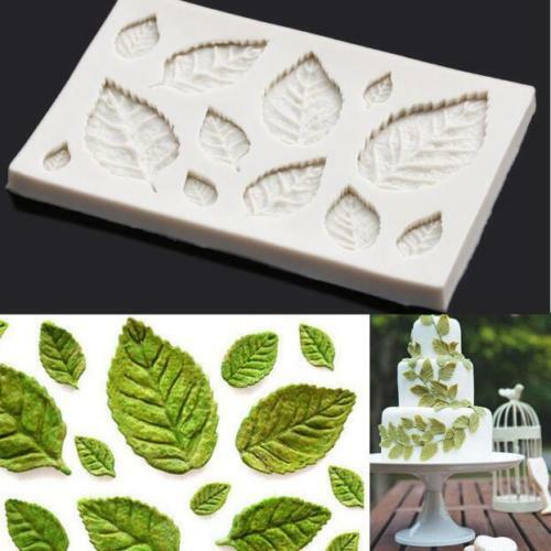 Rose leaves silicone fondant - leaves,